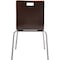 National Public Seating Cafe/Bistro Chair, Espresso Seat, Espresso Back, 21 1/2 in W 23 1/4 in L 33 7/8 in H, Armless BCC21 - alternate 6